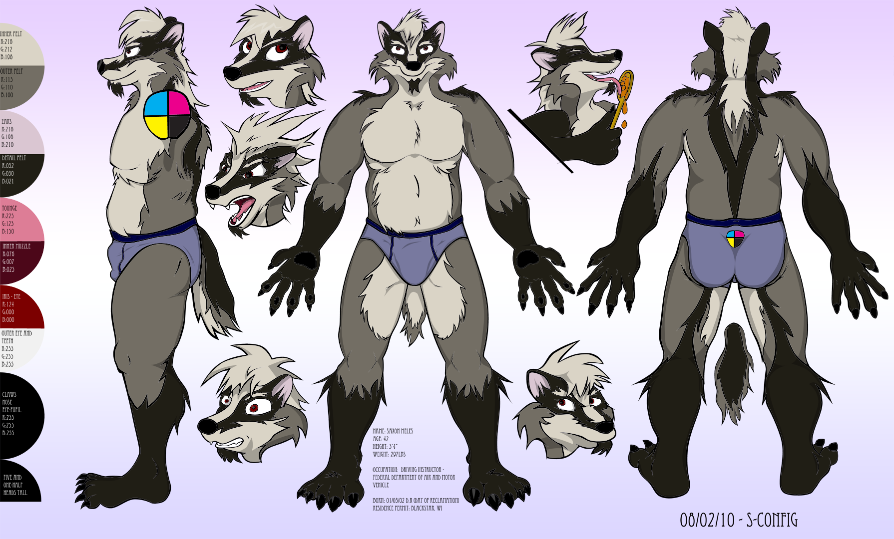 character reference sheet