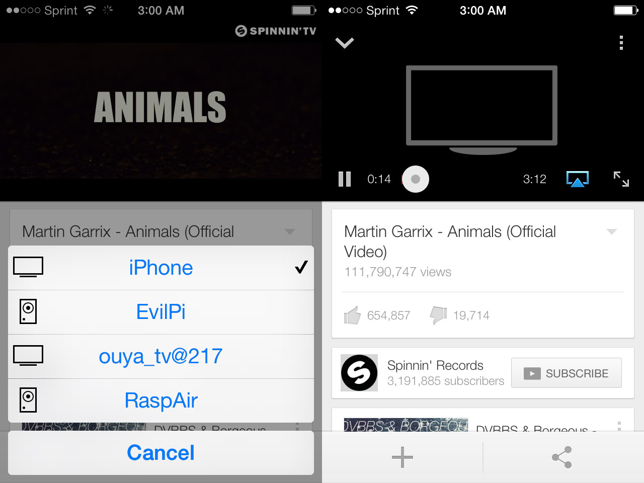 IPhone AirPlay Send to Ouya using AirPin