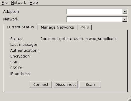 Default Raspberry Pi WPA-Gui