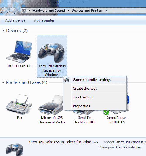 wireless gaming receiver software windows 7