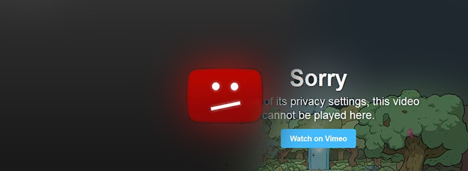 Goodbye Vimeo and YouTube title.