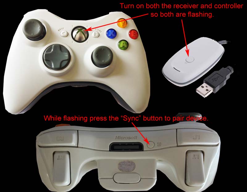 Using an Xbox 360 Controller