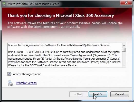 Windows 7 Xbox Receiver Installation 01