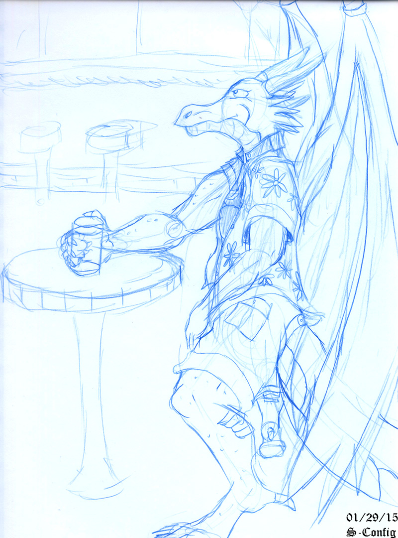 Sketch 2015 - Dorian the Dragon