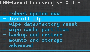 CWM - Ouya Cyanogen mod - Install zip files.