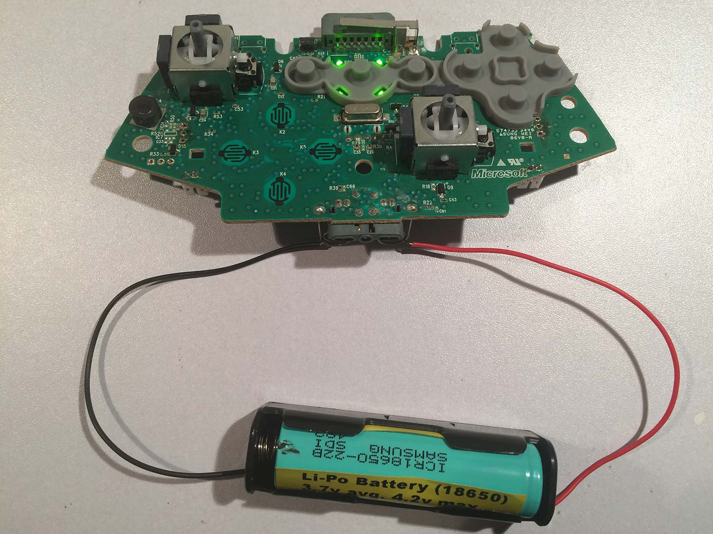 Li-Po Lithium Battery Test on a Xbox 360 Controller