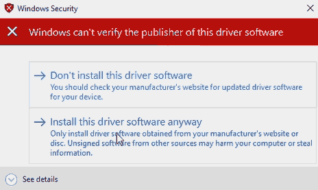 XBCD - Driver warning.