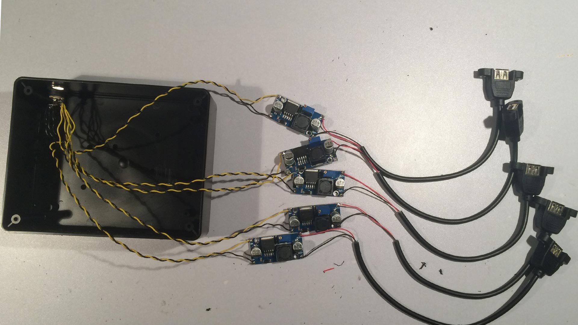 USB Power Station Wiring