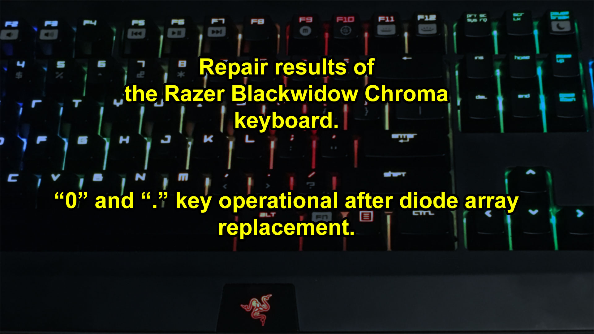 razer blackwidow chroma 2014 disassembly and repair s config