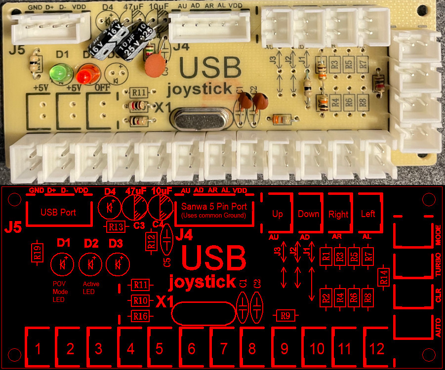 Zero Delay Controller Pinout v2