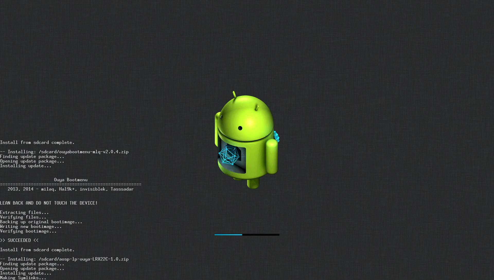 AOSP Ouya Android 5.0 tutorial - installing AOSP via CWM.