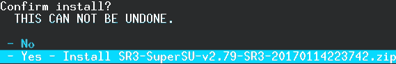 AOSP Ouya Android 5.0 tutorial - Confirm installation of SuperUser access.