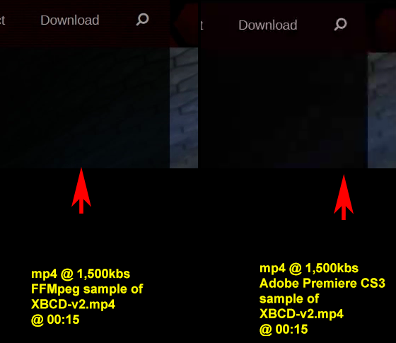 FFmpeg vs Adobe Premiere comparison.