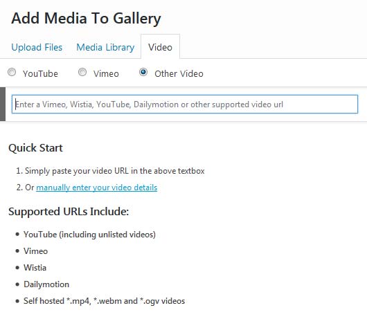 FooBox Gallery Adding Videos.