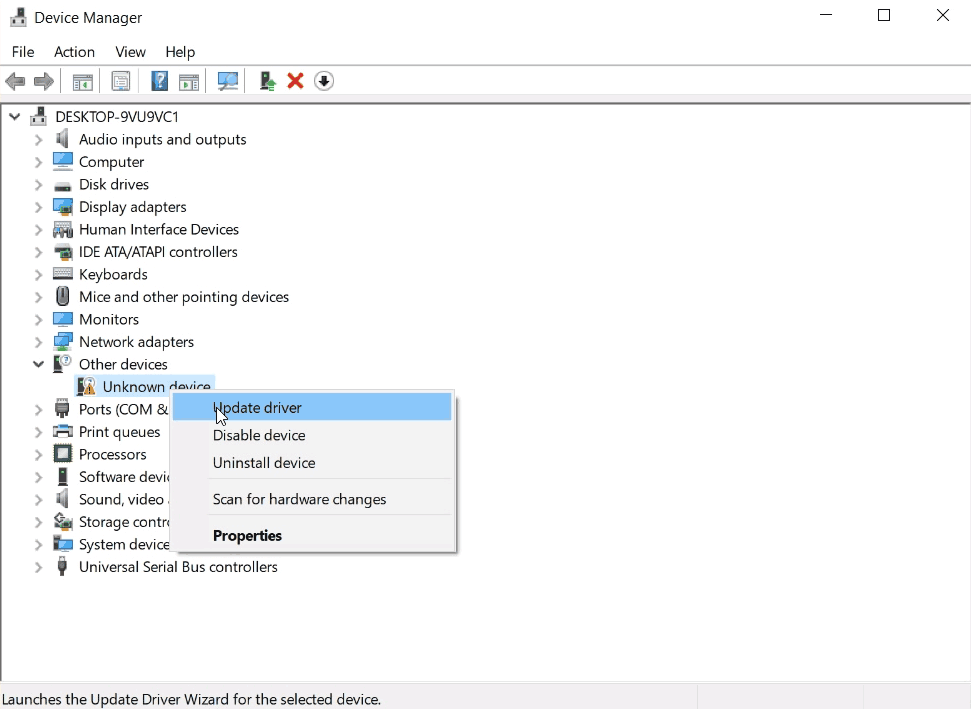 Mayflash device manager unknown device.