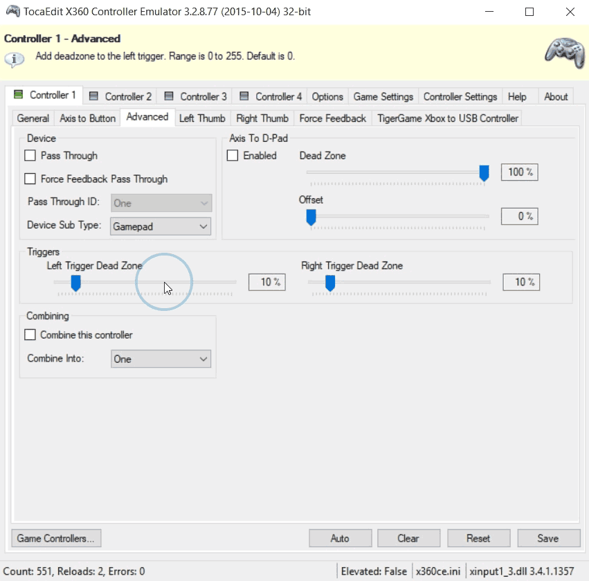 tocaedit xbox 360 controller emulator 2.0.2.62 beta 2