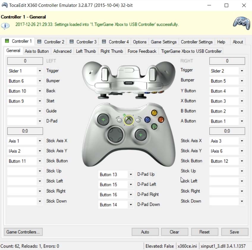 Xbox 360 Controller Emulator X360ce For Pc Gaming S Config