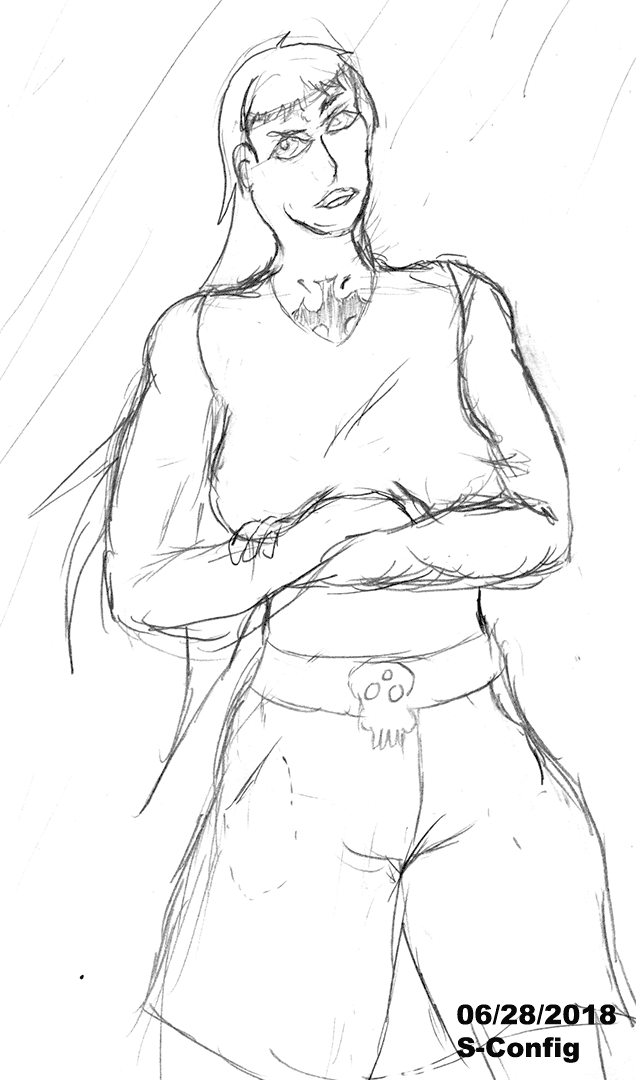 Pinhead the girl sketch
