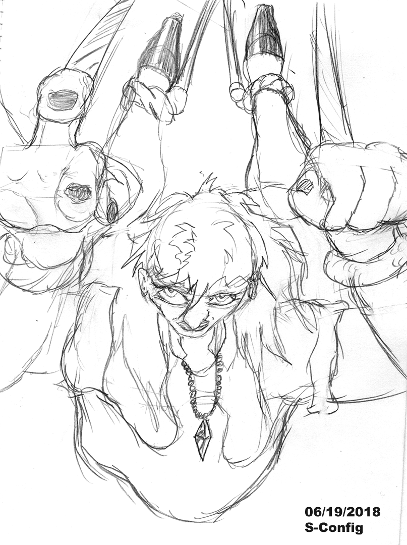 The hanging girl