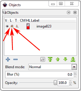 InkScape - Lock the Layer