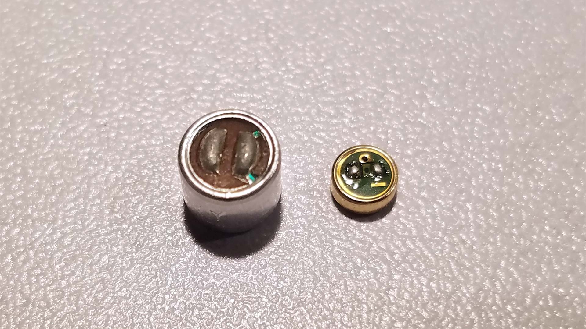 Corsair Void Microphone Repair - Backside of electret capacitive microphones