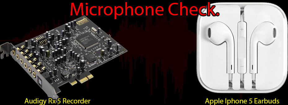 Microphone Check - Apple Iphone 5 earbuds Microphone Check.