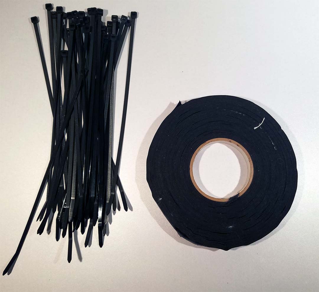 Cable Ties and Tape.