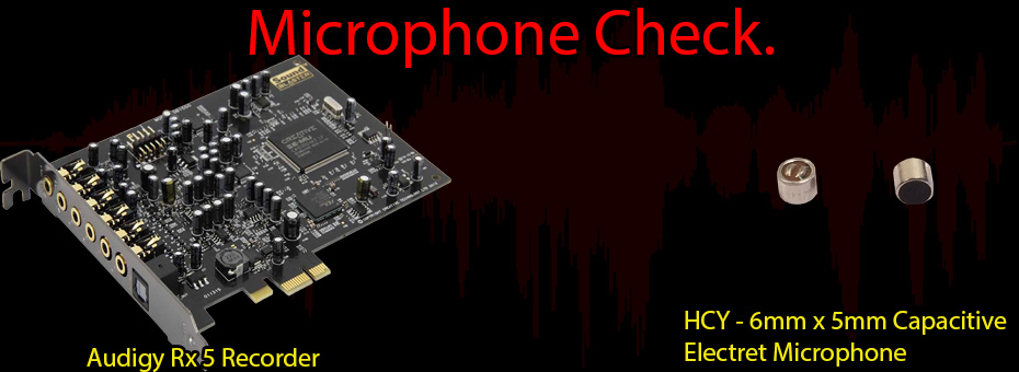 HCY 6mm x 5mm Capacitive Electric Microphone Title.