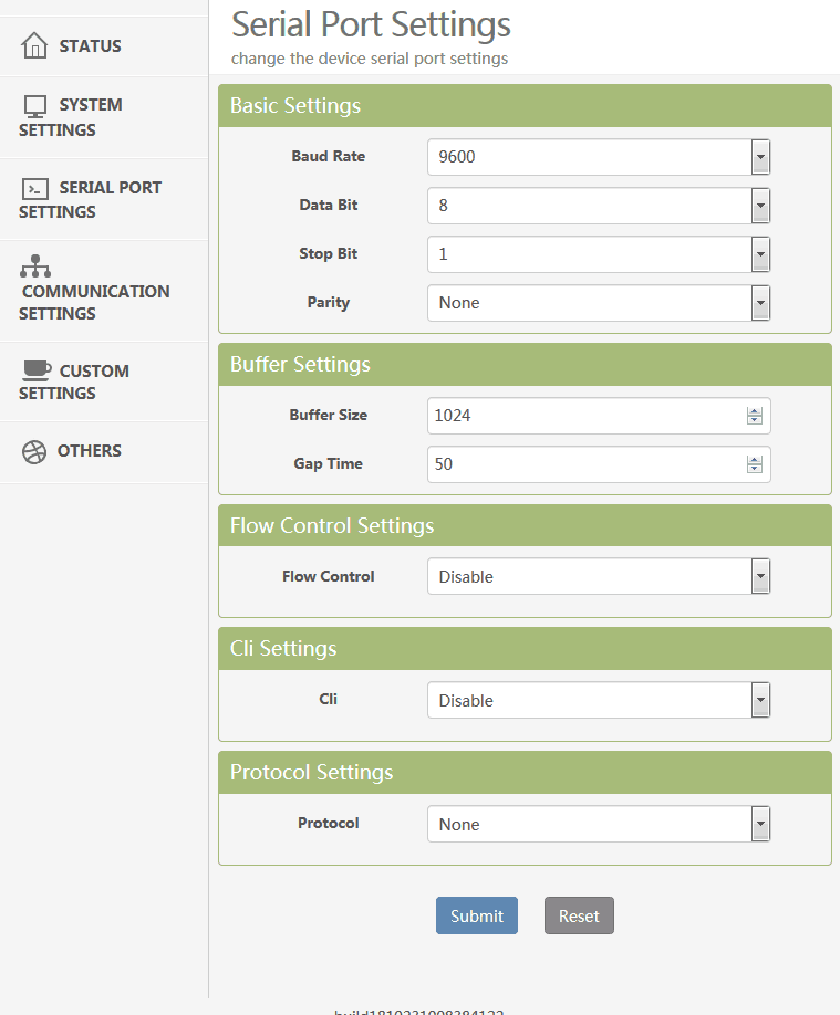 HF2211 - Website - Communication Settings.