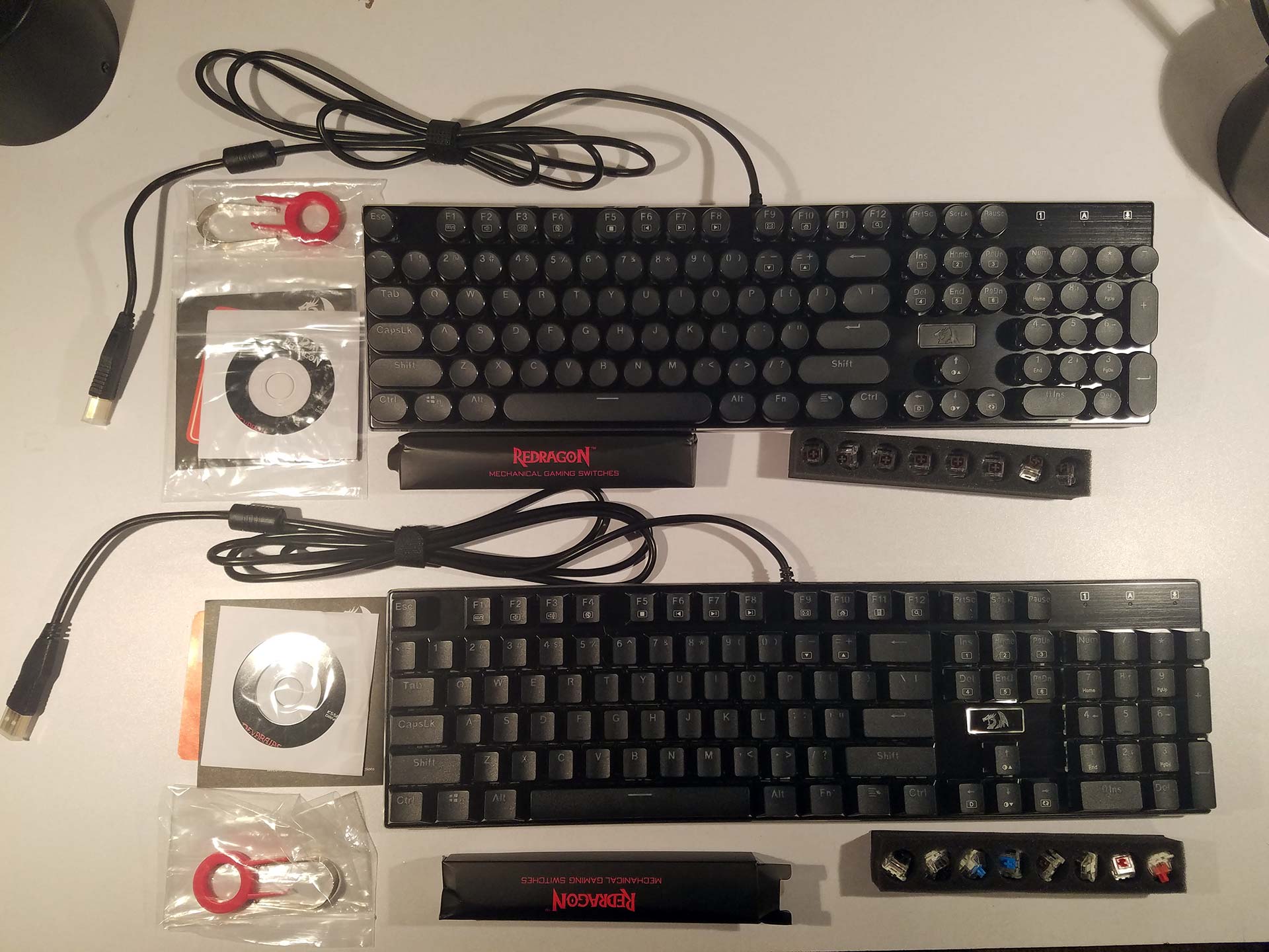 RedDragon K556 Devarajas Keyboard. parts in the boxes.
