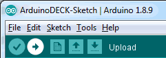 Arduino IDE - Upload Program.