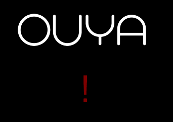 Ouya recovery exclamation screen.