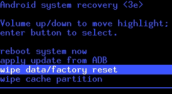 Stock Ouya Firmware - Factory Reset.