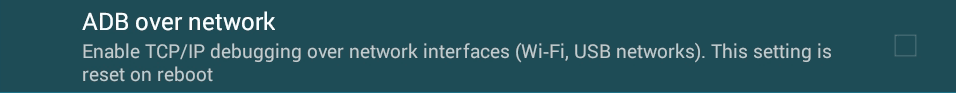 Lineage - ADB over Network.