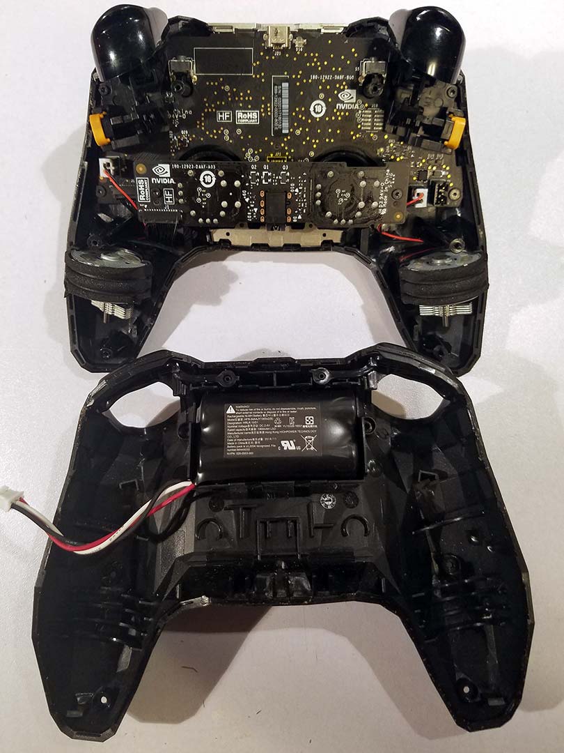 Controller split apart