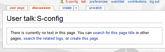 Editing the user page on Hidden Wiki.
