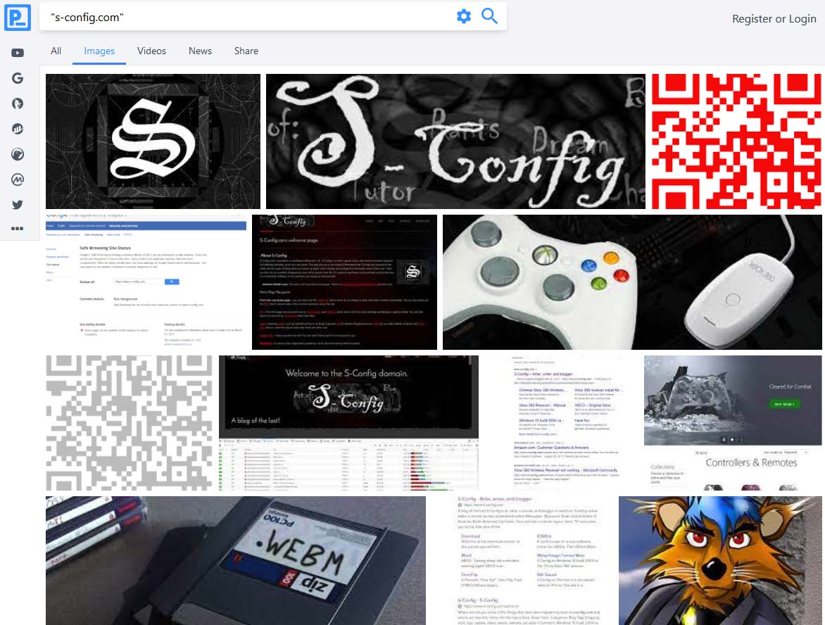 Presearch image results.