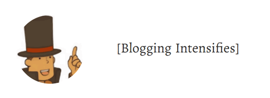 Blogging Intensifies - Title.