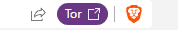 Brave Browser Button.