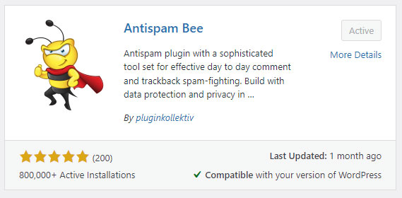 AntiSpam-Bee Plugin