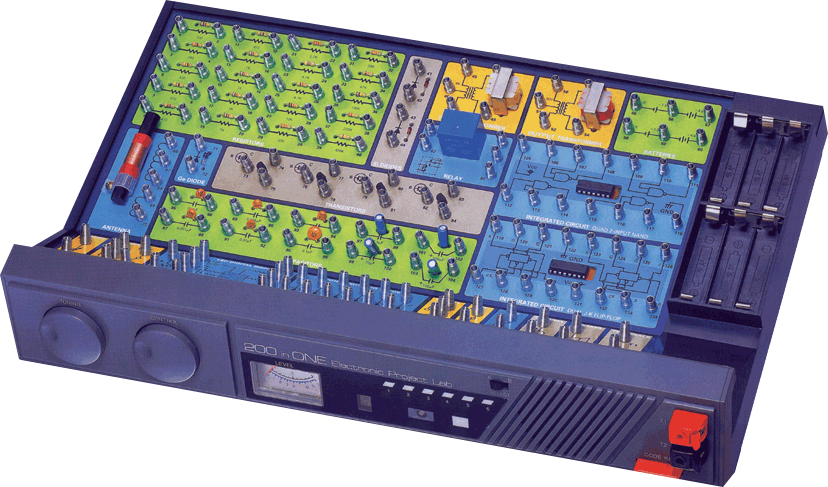 200-in-1 electronics kit.