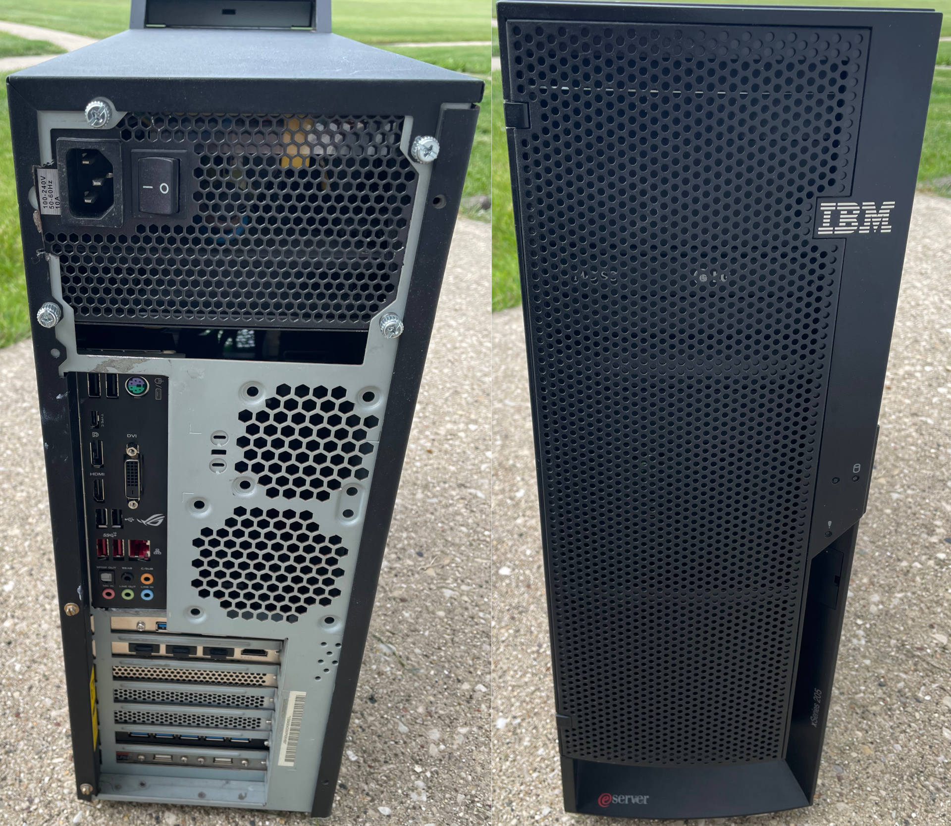 X205 Sleeper PC front and Back.