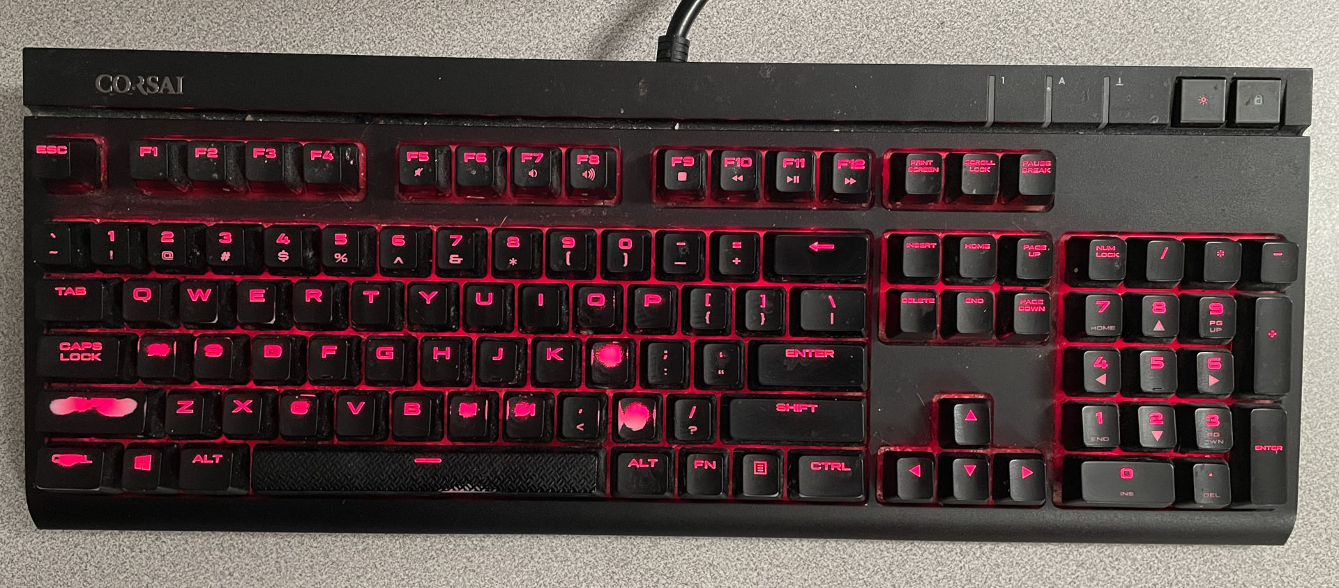 Fucked up Corsair K70 keyboard.
