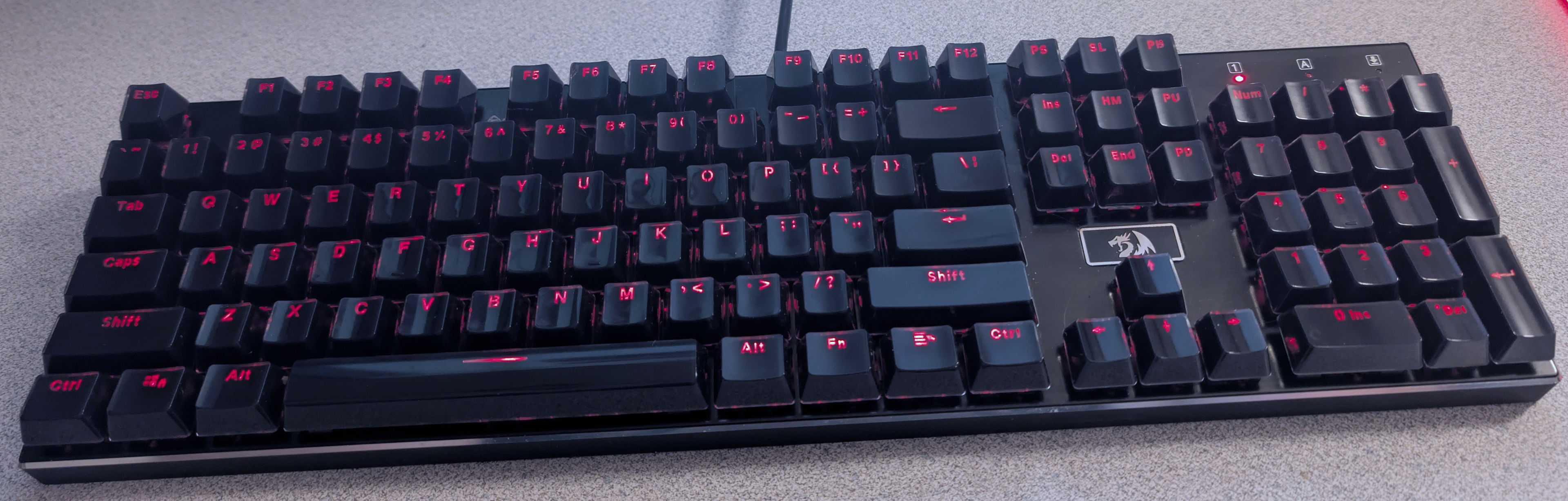 K556 cleaned keyboard and running on desktop.