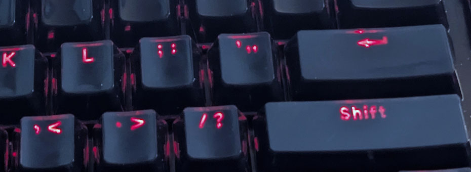 Keyboard cleaning the A105 mounted K556 title.