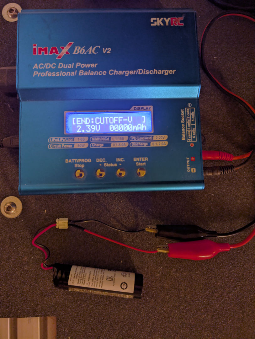 Nvidia 2015 Controller 18650 battery discharge test.