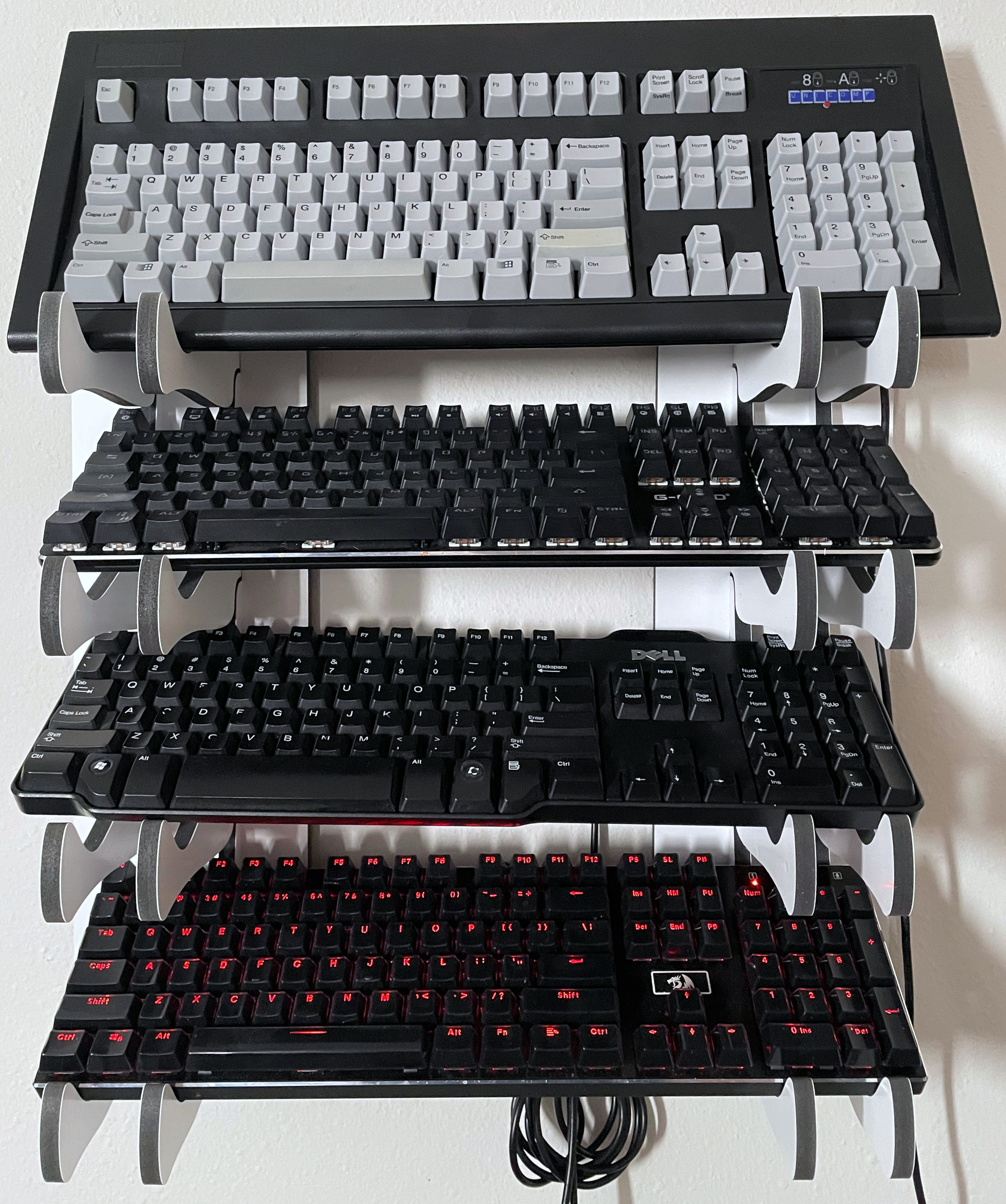 DIY Joystick Wall Mount- Keyboard Fit Test.